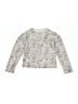 Design History Floral Silver Pullover Sweater Size 5 - photo 1