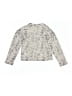 Design History Floral Silver Pullover Sweater Size 5 - photo 2