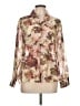 Bailey 44 Floral Tan Long Sleeve Blouse Size L - photo 1