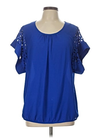Notations Short Sleeve Blouse (view 1)
