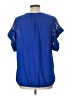 Notations 100% Polyester Blue Short Sleeve Blouse Size L - photo 2