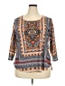 Liberty Love 100% Polyester Orange 3/4 Sleeve Blouse Size 2X - photo 1