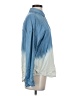 Splendid Color Block Blue Long Sleeve Button-Down Shirt Size S - photo 4