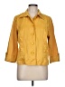 Charter Club Yellow 3/4 Sleeve Button-Down Shirt Size L - photo 1
