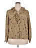 Assorted Brands Floral Tan Long Sleeve Blouse Size 18 - photo 1