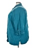 JM Collection Teal 3/4 Sleeve Button-Down Shirt Size 24w - photo 5