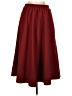IDEALSANXUN Solid Burgundy Red Formal Skirt Size 8 (estimated) - photo 2