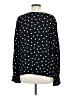 Sanctuary 100% Rayon Polka Dots Black Long Sleeve Blouse Size M - photo 2