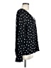 Sanctuary 100% Rayon Polka Dots Black Long Sleeve Blouse Size M - photo 4