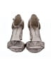 Anne Klein 100% Polyurethane Metallic Silver Tan Sandals Size 10 - photo 2