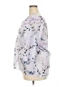 Croft & Barrow 100% Polyester Print Silver 3/4 Sleeve Blouse Size XXL - photo 5
