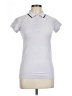 Athleta 100% Nylon Silver Short Sleeve Polo Size M - photo 1
