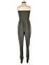Derek Heart Solid Green Jumpsuit Size S - photo 2