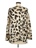 Phil Love Animal Print Tan Cardigan Size M - photo 2
