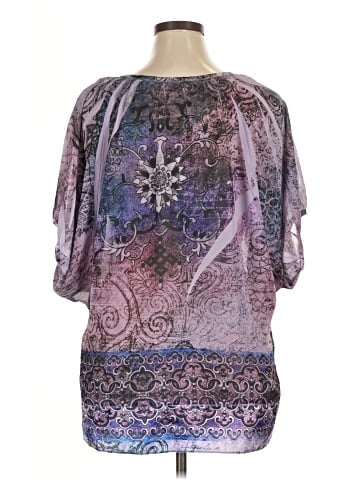 Bleu Short Sleeve Blouse (view 2)