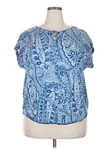 Chaps Short Sleeve Blouse (view 1)