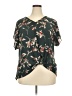 Weston 100% Polyester Floral Green Short Sleeve Blouse Size XXL - photo 1