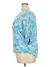 Basic Editions 100% Rayon Blue 3/4 Sleeve Blouse Size XXL - photo 5