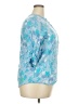 Basic Editions 100% Rayon Blue 3/4 Sleeve Blouse Size XXL - photo 4