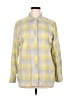 Talbots Plaid Yellow Long Sleeve Button-Down Shirt Size XL - photo 1