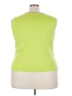 MING WANG 100% Acrylic Green Sleeveless Top Size 2X - photo 2