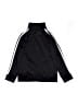 Adidas 100% Polyester Black Track Jacket Size 6 - photo 2