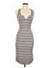 Assorted Brands Stripes Gray Casual Dress Size M - photo 1
