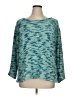 Ruby Rd. 100% Polyester Tweed Teal Pullover Sweater Size 1X - photo 1
