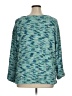 Ruby Rd. 100% Polyester Tweed Teal Pullover Sweater Size 1X - photo 2