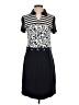 Dolcezza Graphic Blue Casual Dress Size S - photo 1