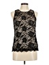 Lavender Brown Black Sleeveless Blouse Size M - photo 1