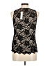 Lavender Brown Black Sleeveless Blouse Size M - photo 2