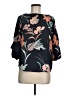 Monteau 100% Polyester Black 3/4 Sleeve Blouse Size M - photo 1