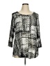 JM Collection Silver 3/4 Sleeve Blouse Size 1X - photo 1