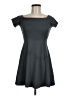 Forever Solid Gray Cocktail Dress Size M - photo 1