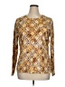 Studio Works 100% Cotton Gold Long Sleeve Blouse Size XL - photo 1
