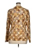 Studio Works 100% Cotton Gold Long Sleeve Blouse Size XL - photo 2