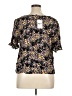 Forever 21 Plus 100% Rayon Black Short Sleeve Blouse Size 1X - photo 2