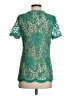 Jade Teal Short Sleeve Blouse Size S - photo 2