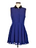 Forever 21 100% Polyester Solid Blue Casual Dress Size M - photo 1