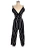 By & By Stripes Black Jumpsuit Size 3 - photo 1
