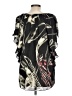 Black Rainn 100% Polyester Black Short Sleeve Blouse Size L - photo 2