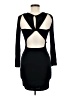 A'gaci Solid Black Cocktail Dress Size M - photo 2
