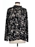 Weekends by Chico's Floral Black Long Sleeve Blouse Size XL (3) - photo 1
