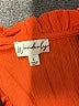 wonderly 100% Rayon Orange Long Sleeve Blouse Size L - photo 7