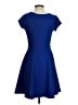 Iska Solid Blue Casual Dress Size UK 8 / US 4 - photo 2