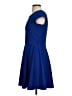 Iska Solid Blue Casual Dress Size UK 8 / US 4 - photo 5