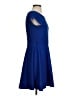 Iska Solid Blue Casual Dress Size UK 8 / US 4 - photo 4
