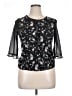 Unbranded Black 3/4 Sleeve Blouse Size XL - photo 1