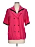 Susan Hutton 100% Polyester Color Block Pink Short Sleeve Blouse Size 12 - photo 1